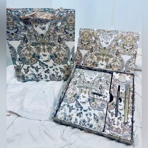 Dior Floral Gift Set with Pen, Notebook, box and gift bag ~ Gift with Purchase ~